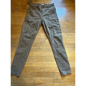 Pistola Women's Cargo Zipper Pants Brown Size 26 Casual Slim Fit